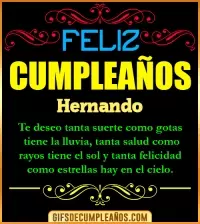 Frases de Cumpleaños Hernando